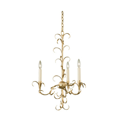 Kalco - 505470OL - Three Light Chandelier - Ainsley - Oxidized Gold Leaf