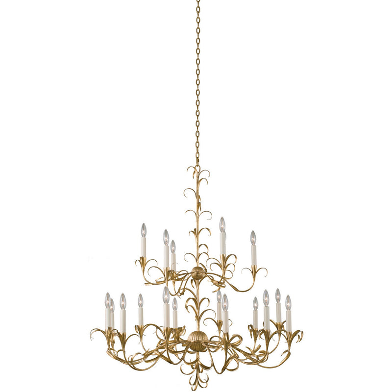 Kalco - 505472OL - 18 Light Chandelier - Ainsley - Oxidized Gold Leaf