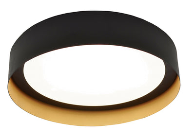 AFX Lighting - RVF121400L30D1BKGD - LED Flush Mount - Reveal - Black & Gold