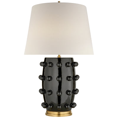 Visual Comfort Signature - KW 3031BLK-L - One Light Table Lamp - Linden - Black Porcelain