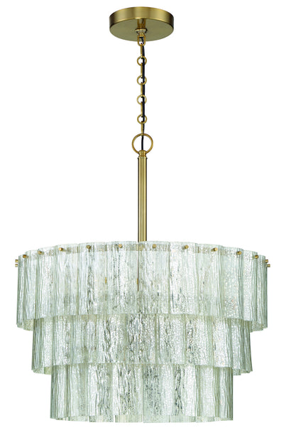 Craftmade - 48694-SB - Nine Light Pendant - Museo - Satin Brass