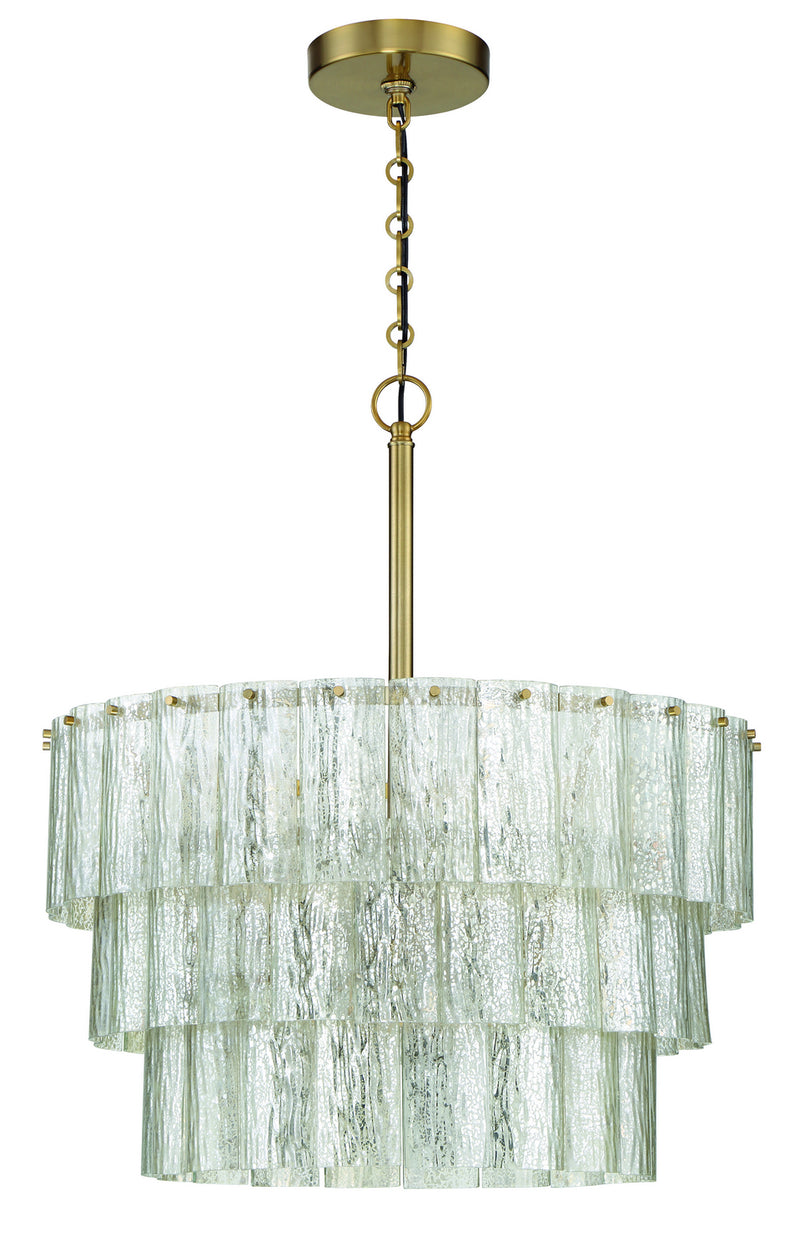 Craftmade - 48694-SB - Nine Light Pendant - Museo - Satin Brass