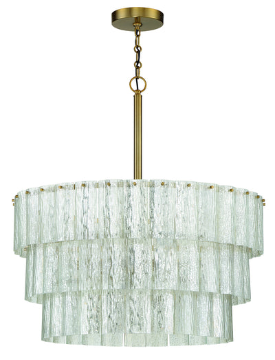 Craftmade - 48696-SB - Nine Light Pendant - Museo - Satin Brass