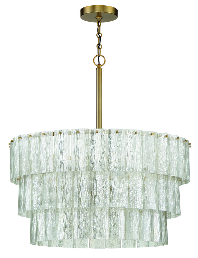 Craftmade - 48696-SB - Nine Light Pendant - Museo - Satin Brass