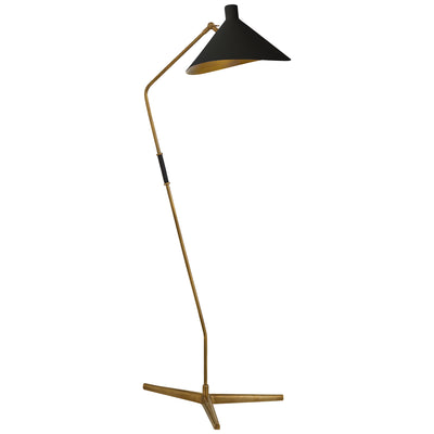 Visual Comfort Signature - ARN 1013HAB-BLK - One Light Floor Lamp - Mayotte - Hand-Rubbed Antique Brass