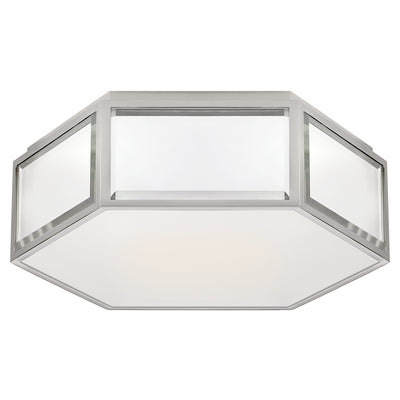 Visual Comfort Signature - KS 4120MIR/PN-FG - Two Light Flush Mount - Bradford - Mirror and Polished Nickel