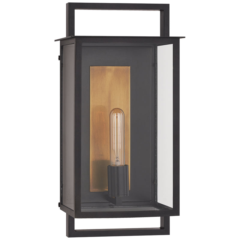 Visual Comfort Signature - S 2191AI-CG - One Light Outdoor Wall Sconce - Halle - Aged Iron
