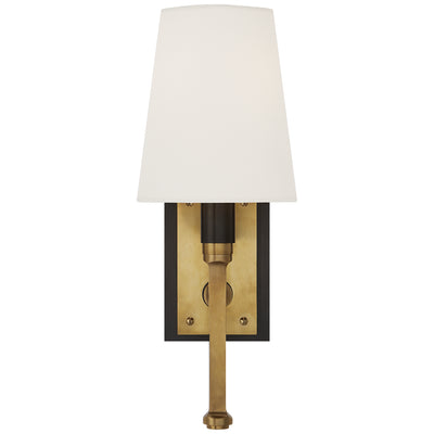 Visual Comfort Signature - TOB 2283BZ/HAB-L - One Light Wall Sconce - Watson - Bronze with Antique Brass