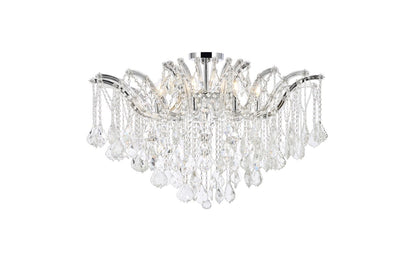 Elegant Lighting - 2800F36C/RC - Eight Light Flush Mount - Maria Theresa - Chrome