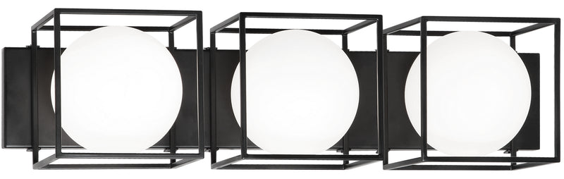 Matteo Lighting - S03803BK - Three Light Wall Sconce - Squircle - Black