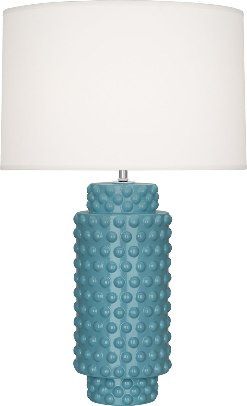 Robert Abbey - OB800 - One Light Table Lamp - Dolly - Steel Blue Glazed Textured