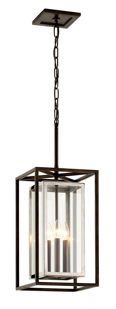 Troy Lighting - F6517-BRZ/SS - Three Light Hanger - Morgan - Bronze With Polished Stainless