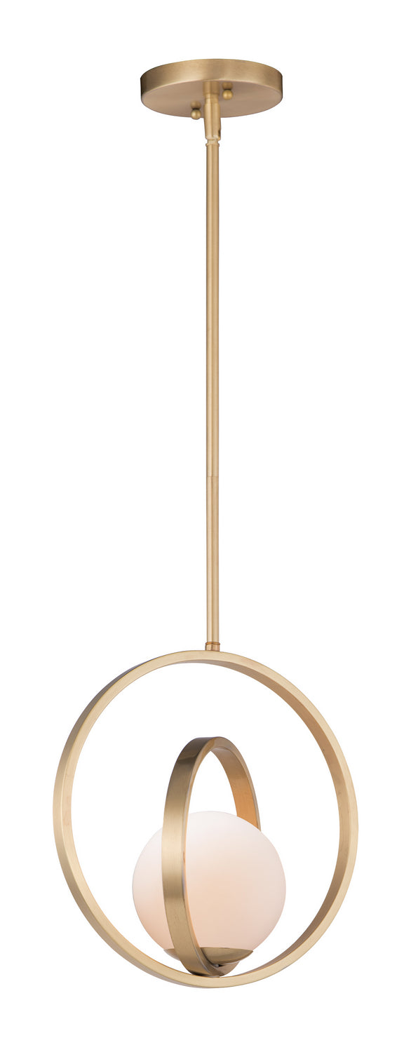 Maxim - 26052SWSBR - One Light Pendant - Coronet - Satin Brass