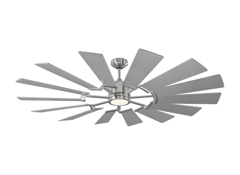 Visual Comfort Fan - 14PRR62BSD - 62``Ceiling Fan - Prairie 62 - Brushed Steel
