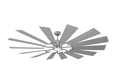 Visual Comfort Fan - 14PRR72BSD - 72``Ceiling Fan - Prairie 72 - Brushed Steel