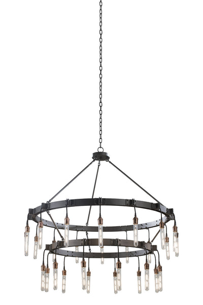 Kalco - 506273MGM - 28 Light Chandelier - Stuyvesant - Matte Gun Metal