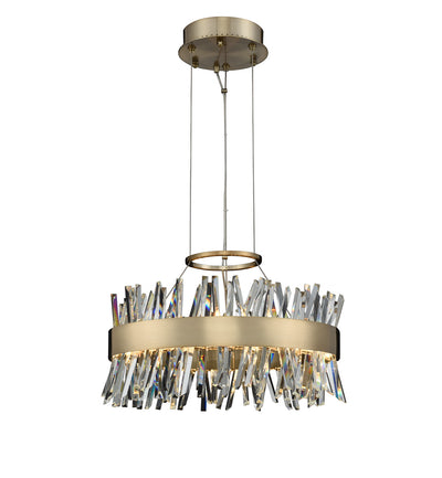 Allegri - 030253-038 - LED Pendant - Glacier - Brushed Champagne Gold