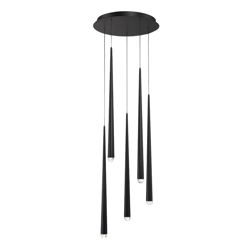 Modern Forms - PD-41705R-BK - LED Pendant - Cascade - Black