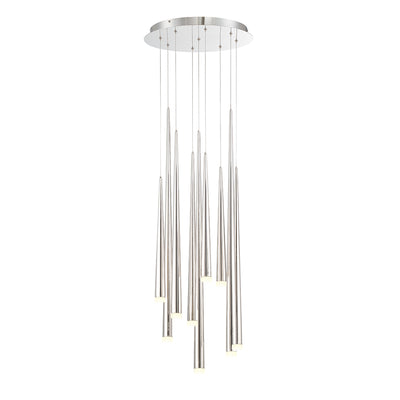 Modern Forms - PD-41809R-PN - LED Pendant - Cascade - Polished Nickel