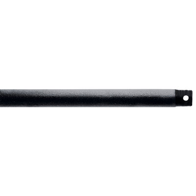 Kichler - 360000DBK - Fan Down Rod 12 Inch - Accessory - Distressed Black