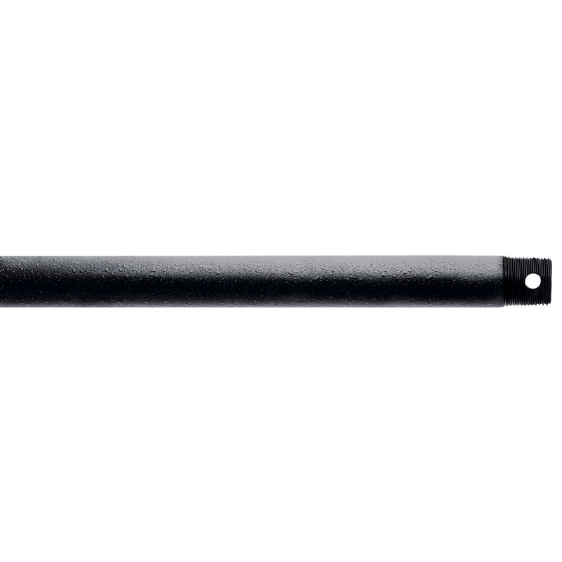 Kichler - 360000DBK - Fan Down Rod 12 Inch - Accessory - Distressed Black