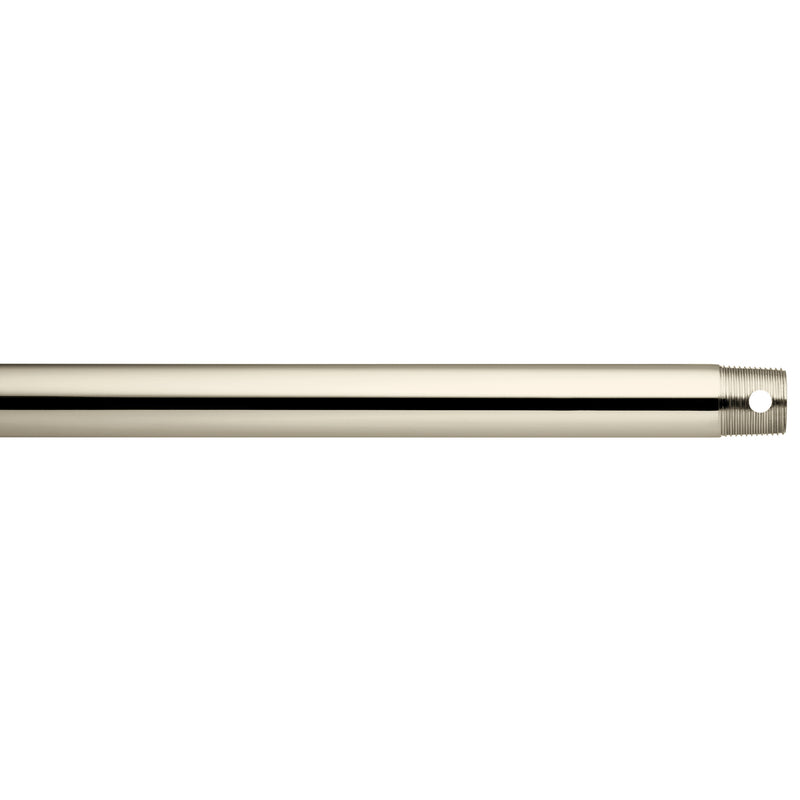Kichler - 360000PN - Fan Down Rod 12 Inch - Accessory - Polished Nickel
