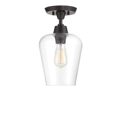 Savoy House - 6-4037-1-13 - One Light Semi-Flush Mount - Octave - English Bronze