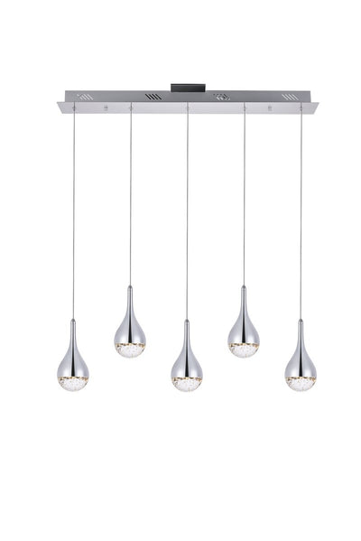 Elegant Lighting - 3805D33C - LED Chandelier - Amherst - Chrome
