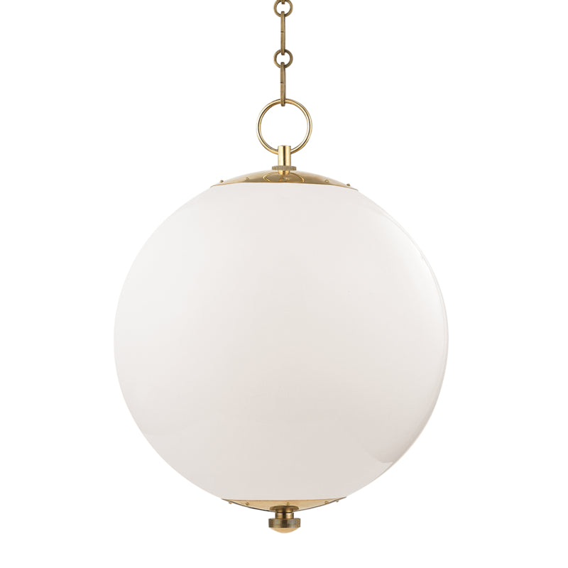 Hudson Valley - MDS701-AGB - One Light Pendant - Sphere No.1 - Aged Brass