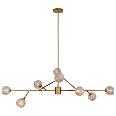 Renwil - LPC4085 - Eight Light Ceiling Fixture - Damas - Antique Gold