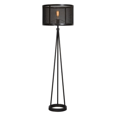 Renwil - LPF582 - One Light Floor Lamp - Livingstone - Black