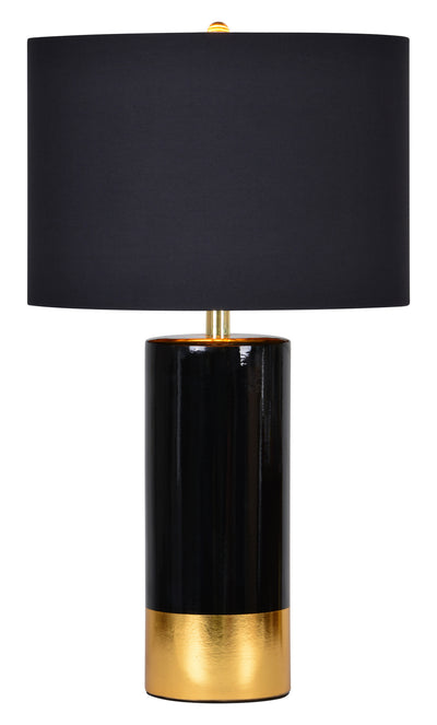 Renwil - LPT631 - One Light Table Lamp - The Tuxedo - Black/Gold