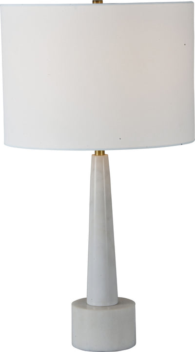 Renwil - LPT884 - One Light Table Lamp - Normanton - White Marble, Antique Brass