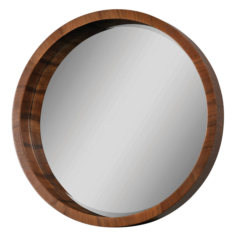 Renwil - MT1006 - Mirror - Brybjar - Walnut Veneer