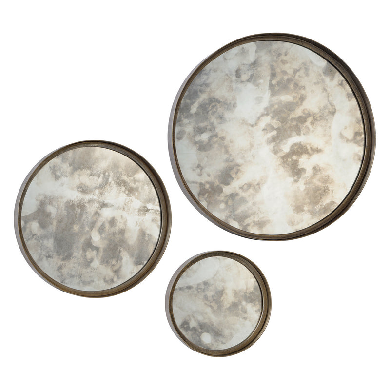 Renwil - MT1499 - Mirror - Shire Set Of 3s - Antique Silver