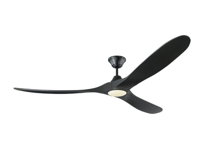 Visual Comfort Fan - 3MAVR70BKBKD - 70``Ceiling Fan - Maverick 70 LED - Matte Black