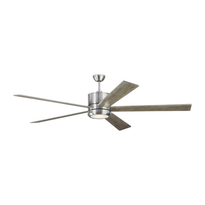 Visual Comfort Fan - 5VMR72BSD - 72``Ceiling Fan - Vision - Brushed Steel