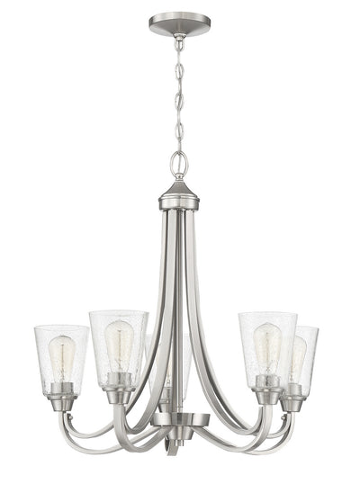 Craftmade - 41925-BNK-CS - Five Light Chandelier - Grace - Brushed Polished Nickel