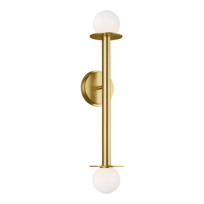 Visual Comfort Studio - KWL1012BBS - Two Light Wall Sconce - Nodes - Burnished Brass