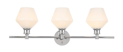 Elegant Lighting - LD2317C - Three Light Wall Sconce - Gene - Chrome And Frosted White Glass