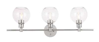 Elegant Lighting - LD2318C - Three Light Wall Sconce - Collier - Chrome And Clear Glass