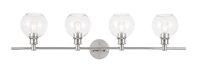 Elegant Lighting - LD2322C - Four Light Wall Sconce - Collier - Chrome And Clear Glass