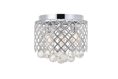 Elegant Lighting - LD5010F10C - Three Light Flush Mount - Tully - Chrome And Clear