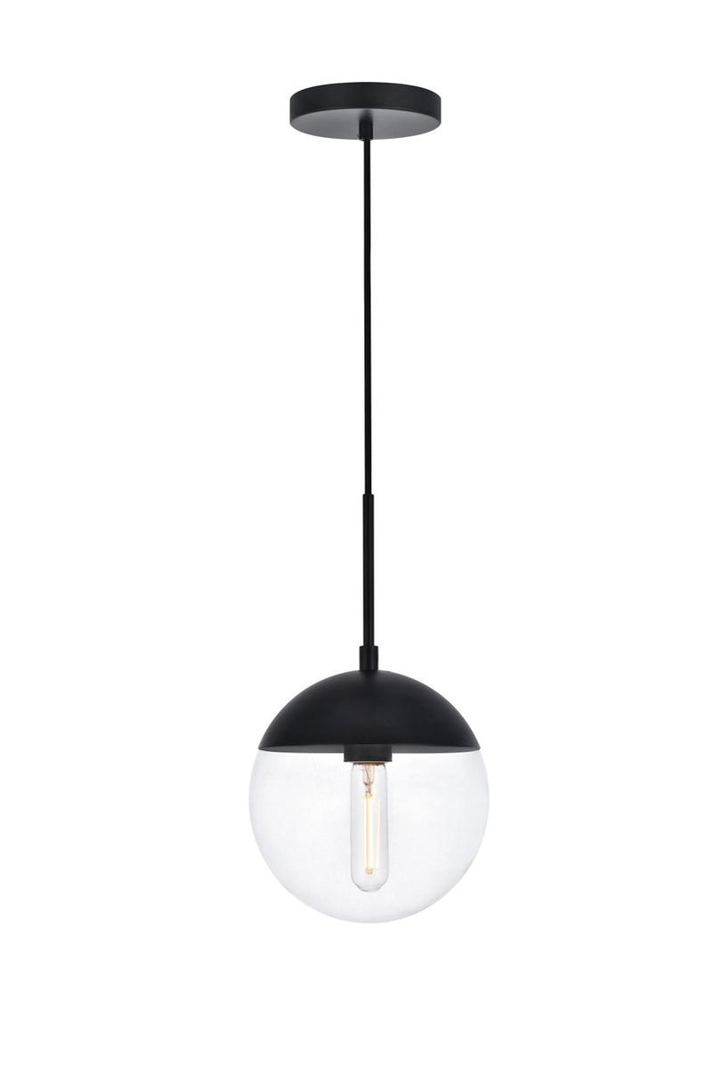 Elegant Lighting - LD6027BK - One Light Pendant - Eclipse - Black