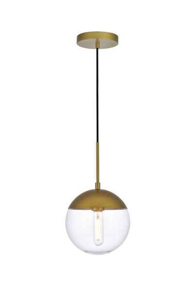 Elegant Lighting - LD6031BR - One Light Pendant - Eclipse - Brass