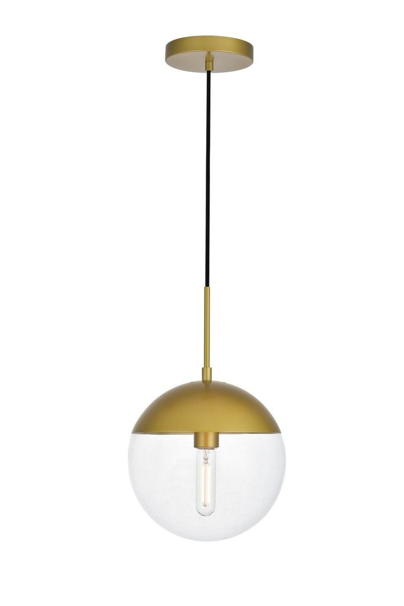 Elegant Lighting - LD6037BR - One Light Pendant - Eclipse - Brass