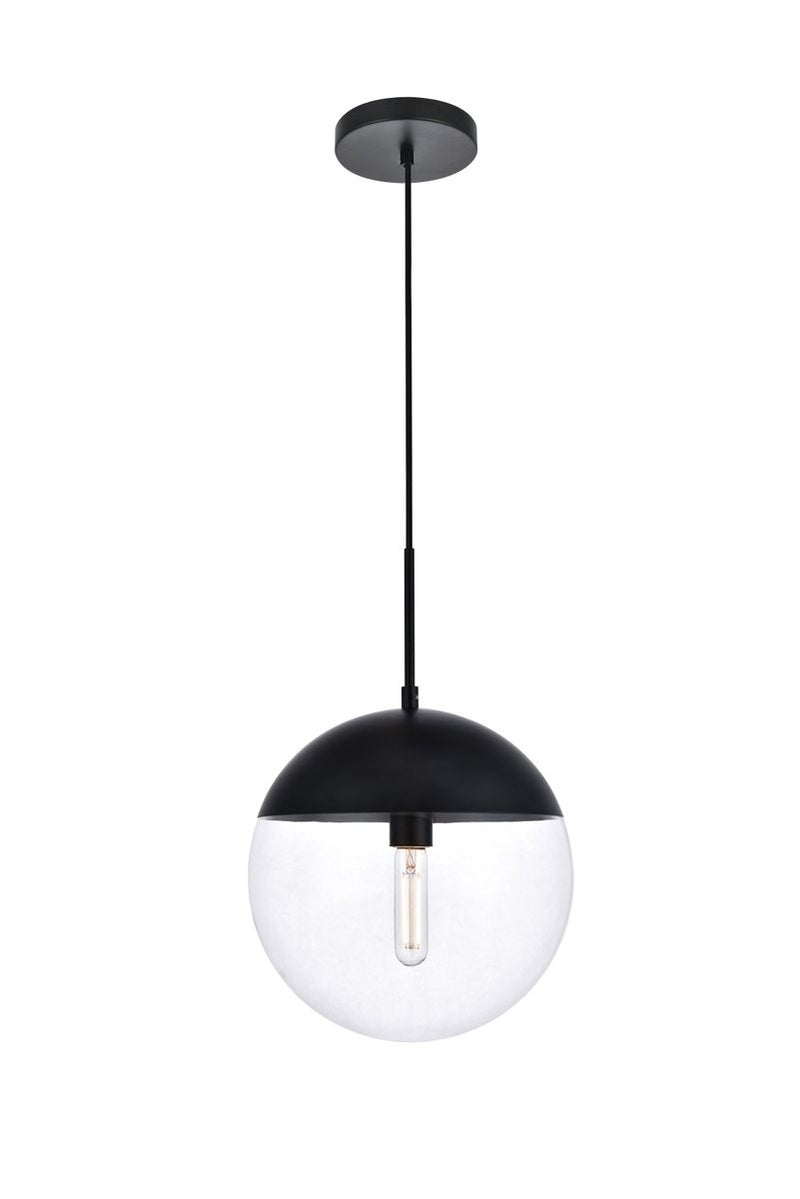 Elegant Lighting - LD6039BK - One Light Pendant - Eclipse - Black