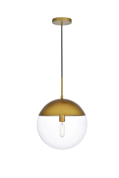 Elegant Lighting - LD6049BR - One Light Pendant - Eclipse - Brass