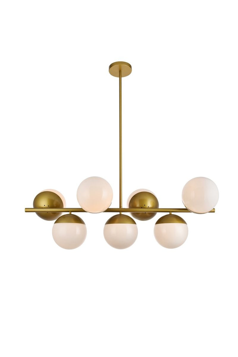 Elegant Lighting - LD6138BR - Seven Light Pendant - Eclipse - Brass