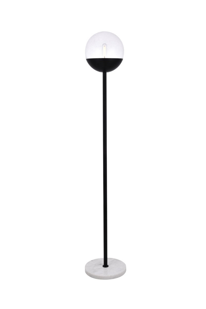 Elegant Lighting - LD6147BK - One Light Floor Lamp - Eclipse - Black